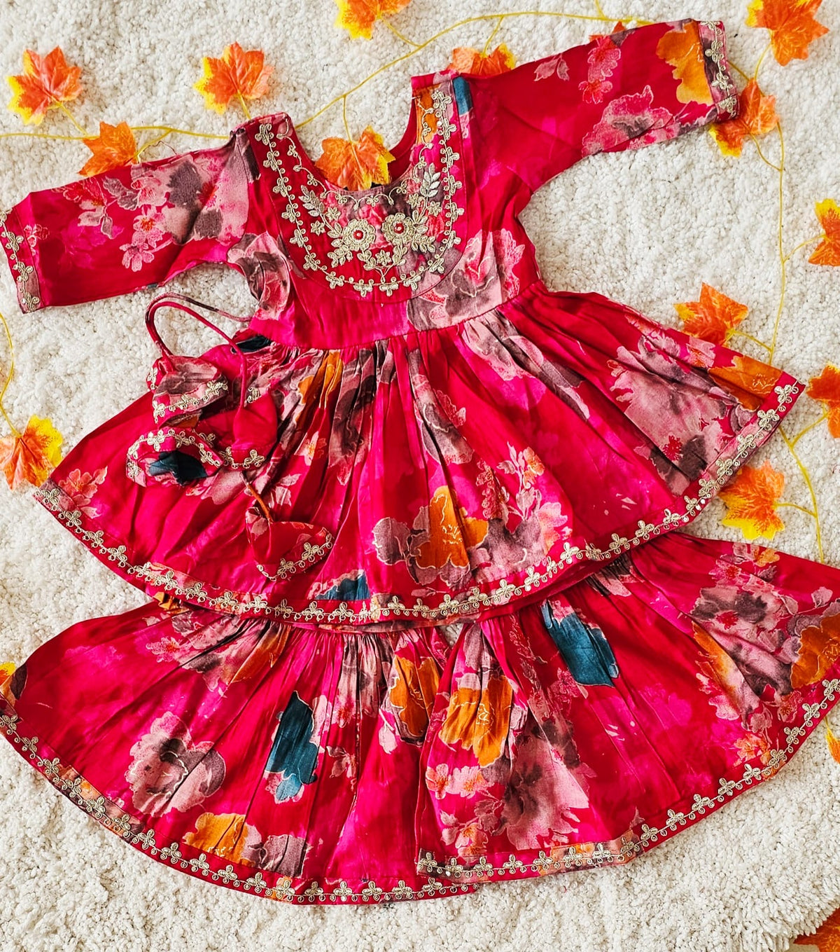 Hot Pink Muslin Sharara