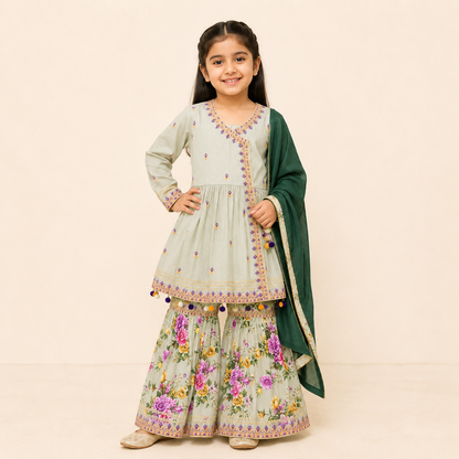 Meadow Bloom Cotton Sharara Set