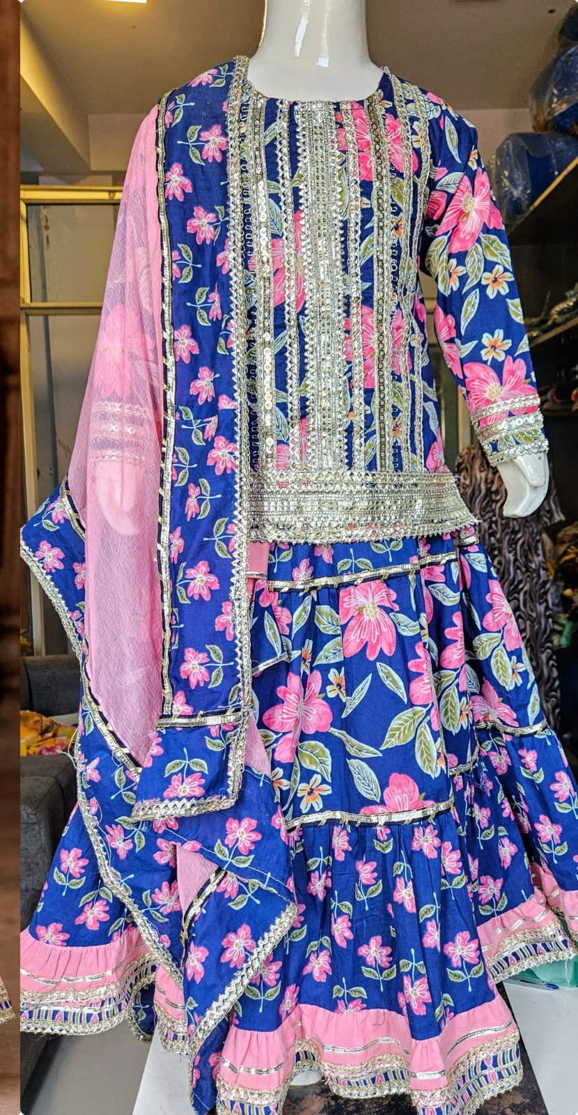 Blue Festive Lehenga